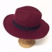 New Vintage Wool Western Cowboy Hat For Womem  Wide Brim Cowgirl Jazz Cap  eb-81468454